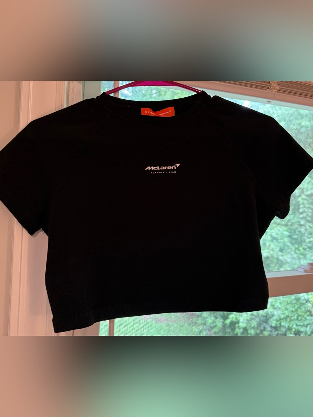 Reiss McLaren Black Baby Tee Size M
